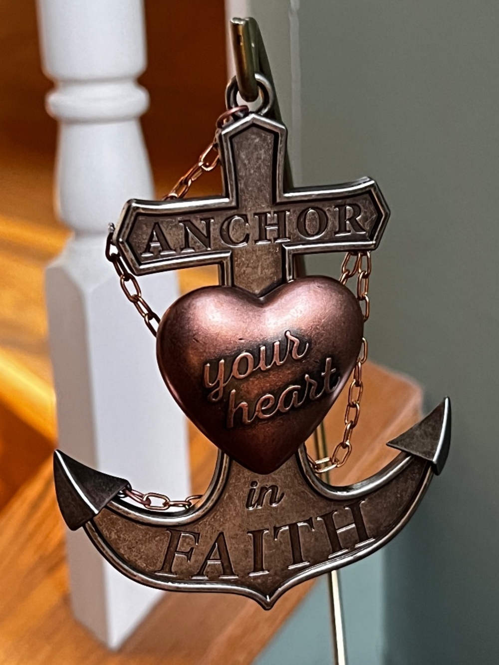 NIB Hallmark “Anchored in Faith” ornament, 2017